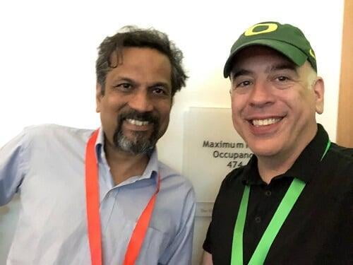 Zoho CEO Sridhar Vembu with Michael Moldofsky